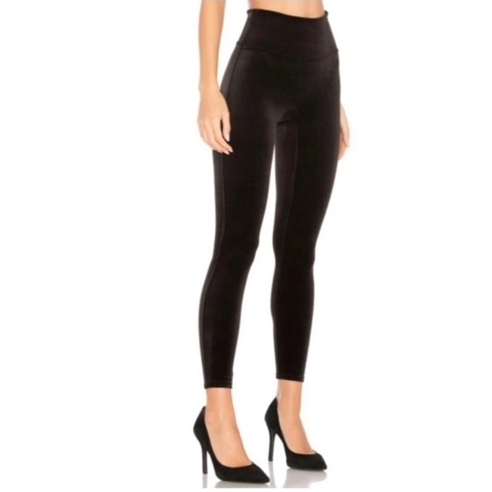 SPANX Velvet High Rise Velvet Leggings Black Size XS